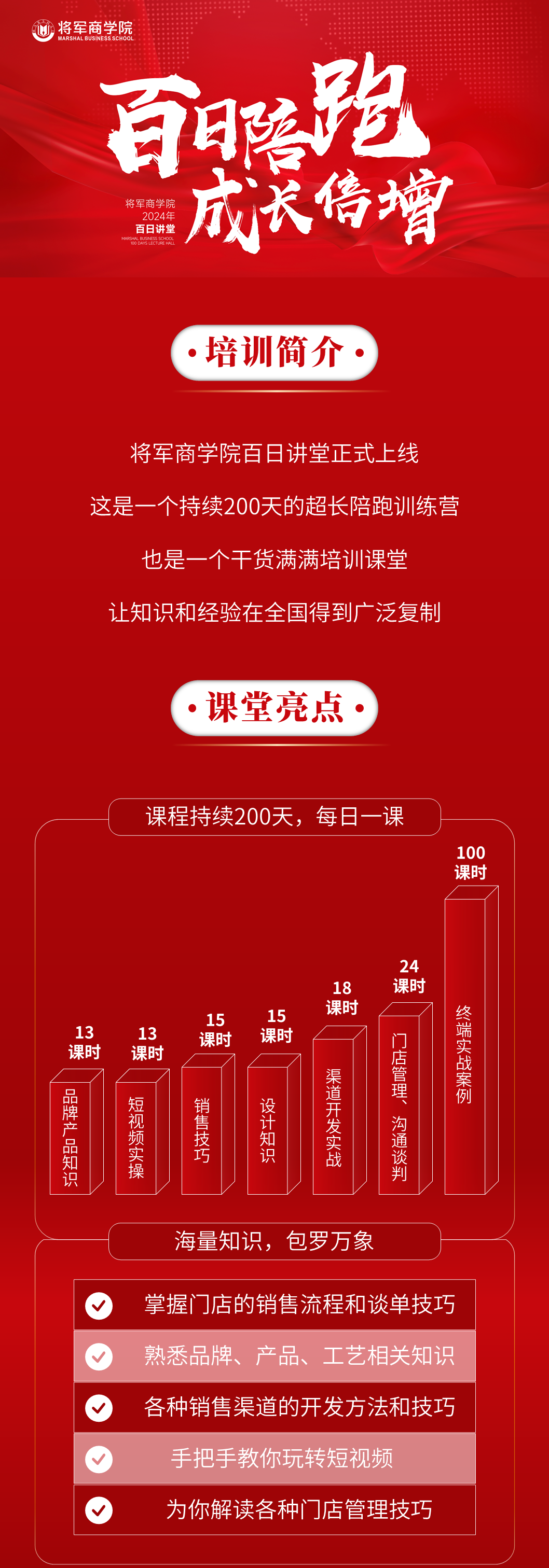 百日陪跑·成長(zhǎng)倍增 | 將軍商學(xué)院百日講堂即將火熱開講(圖1)